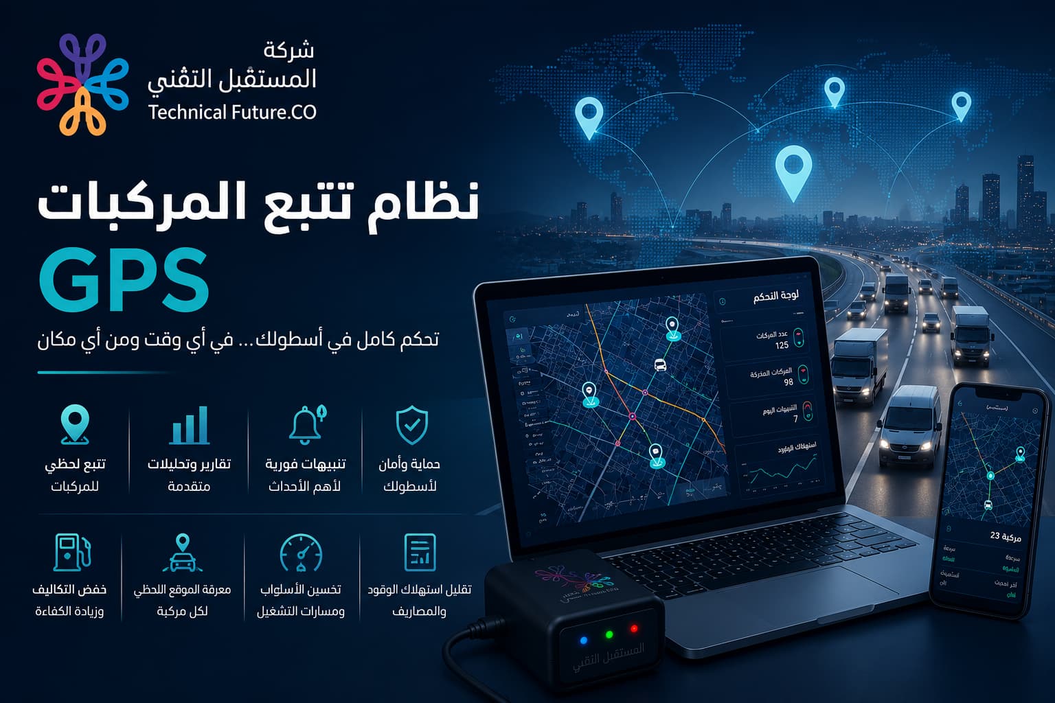نظام تتبع المركبات GPS