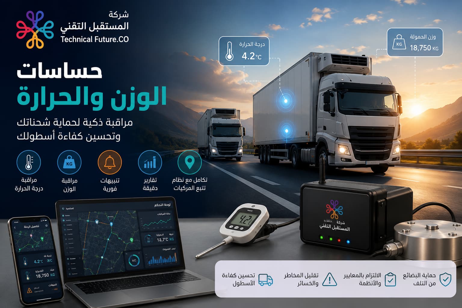 حساسات الوزن والحرارة